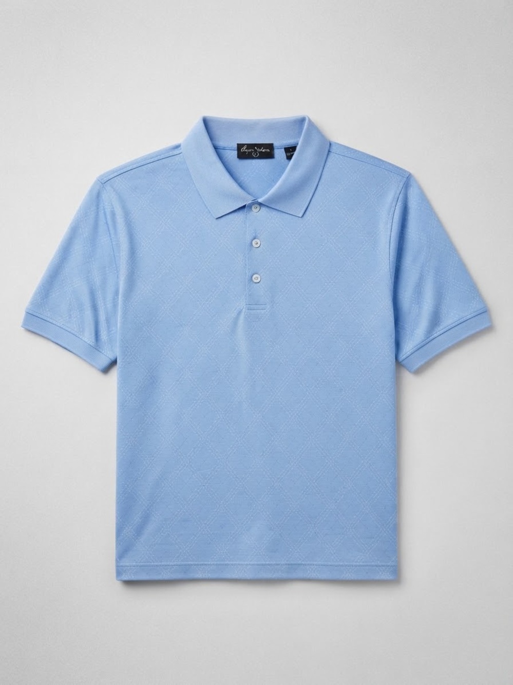 NWOT Byron Nelson Golf Blue Argyle Polo